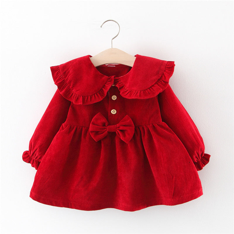 Robe noeud velour