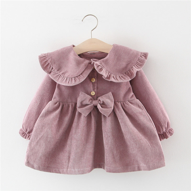 Robe noeud velour