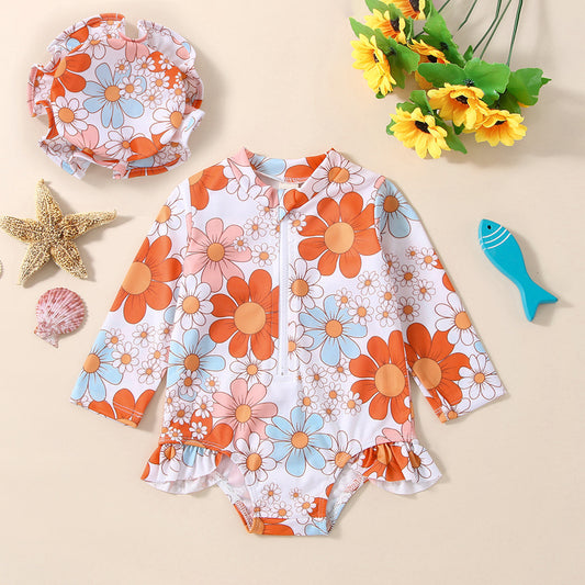 Maillot de bain avec chapeau anti-UV