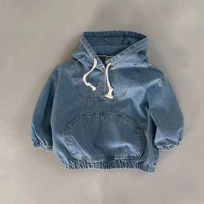 Sweat bleu jean oversize Ayliha-store